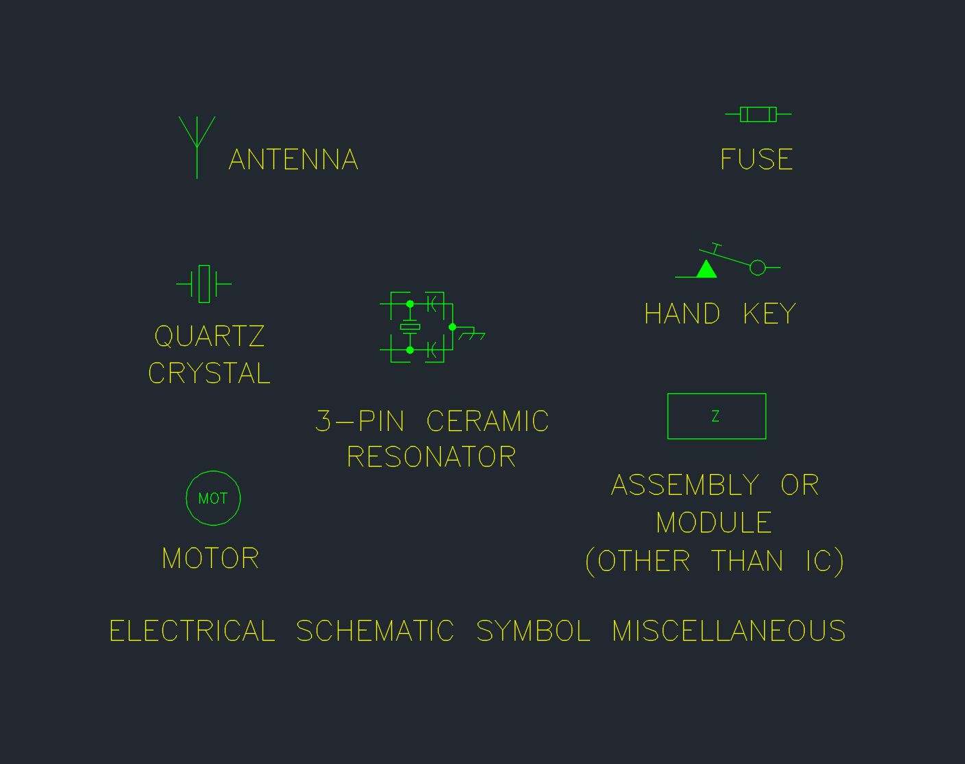 Schematic Miscellaneous Symbols